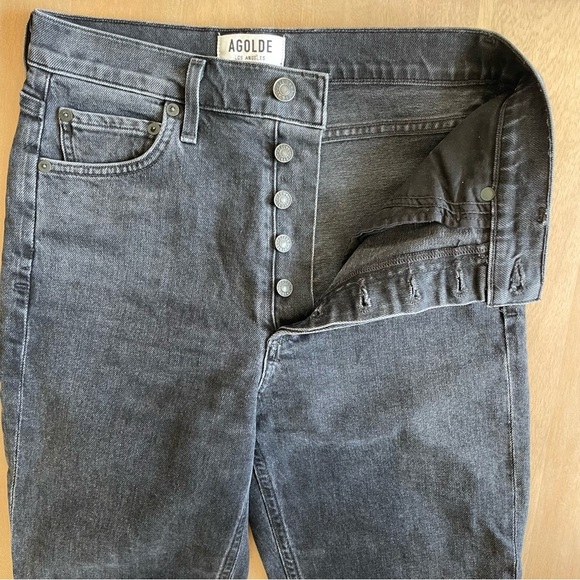 Women's AGOLDE Black Nico Jeans - Picture 4 of 11